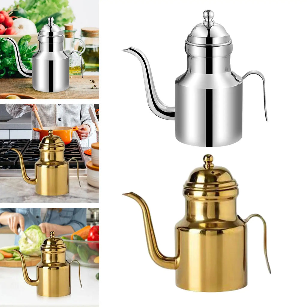 Olive Oil Dispenser Bottle Leakproof Dispensing Pourer Elegant Appearance Oil Dispenser for Cooking and Barbecue Oil Bottle Zpaxo