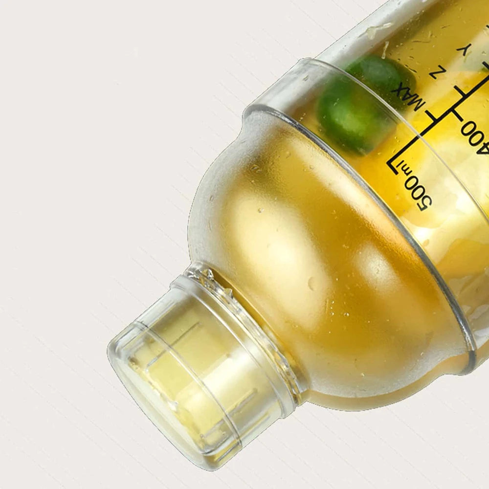 Plastic Cocktail Shaker Martini Hand Shaker Cup with Scales 350ml/530ml/700ml/1000ml Milk Tea Wine Drink Shaker Mixer Bar Tool Zpaxo
