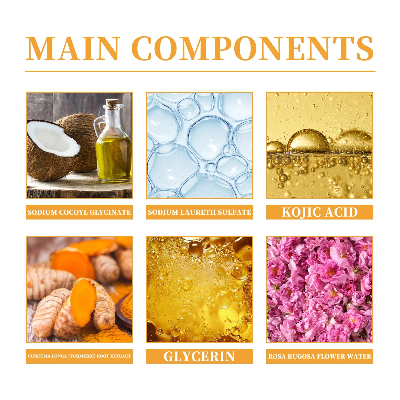 Hoygi Turmeric Cleanser Brightening Antioxidant Soothing Natural Ingredients Gentle Non-Drying Foaming All Skin Types Zpaxo