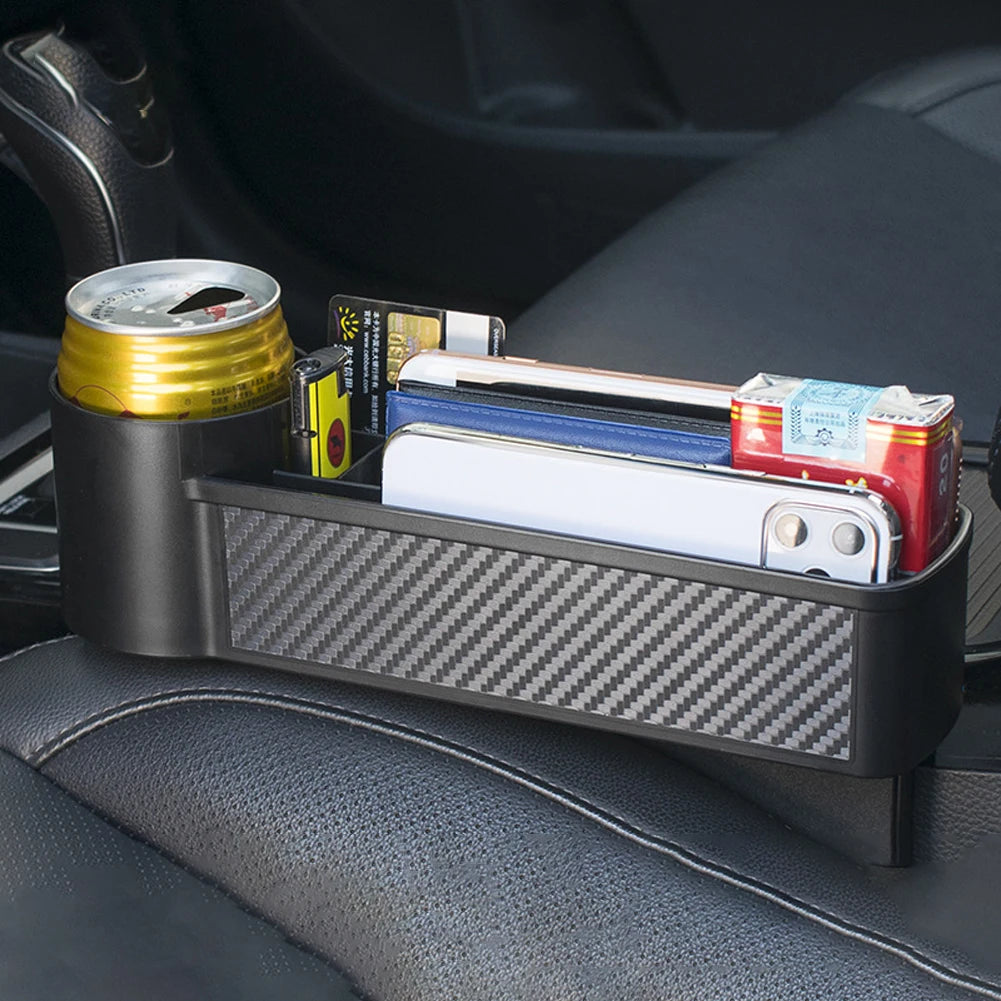 Car Seat Crevice Storage Box Gap Filler Cup Holder Slit Organizer