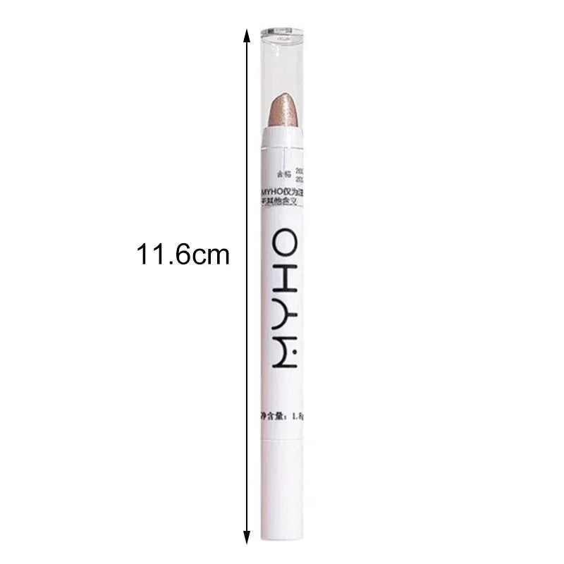 Pearly Matte Eyeshadow Stick White Eyeliner Shimmer Silver Highlighter Lying Silkworm Pen Monochrome Brightening Eye Shadow Pen Zpaxo