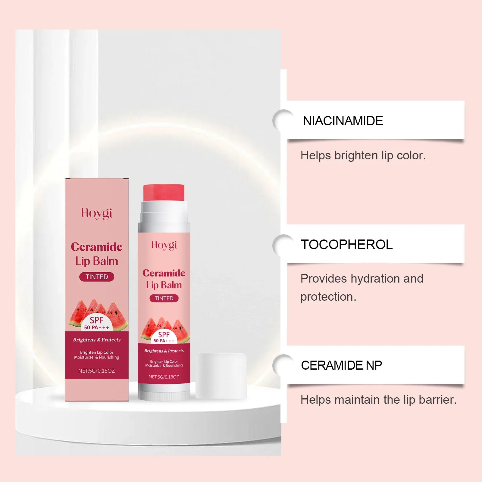 Hoygi SPF 50+ Lip Balm – Kojic Acid, Ceramide & Beetroot SPF Lip Balm Zpaxo
