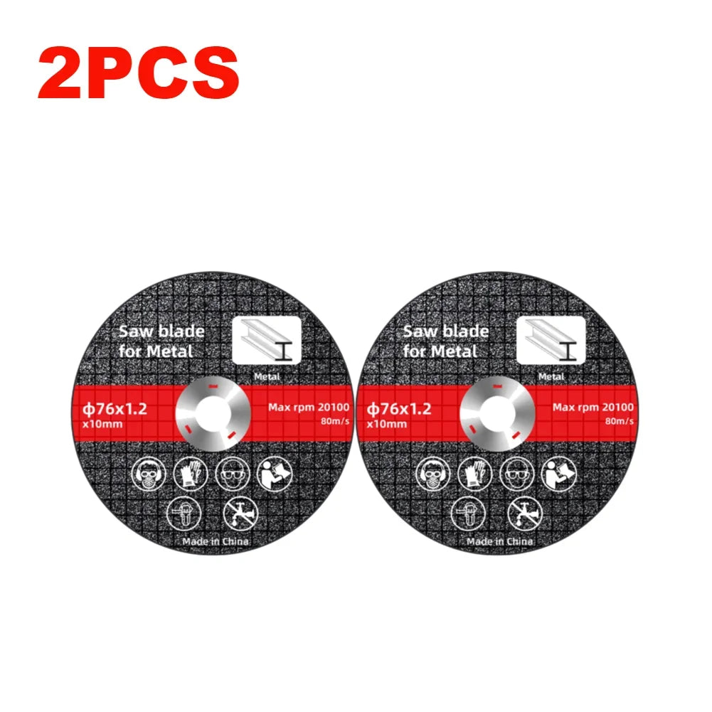 1/10PCS 76mm Metal Cutting Discs Wear Resistance Cut Off Circle Wheels Blades Cutting Wheels Angle Grinder Accessories Zpaxo 2PCS