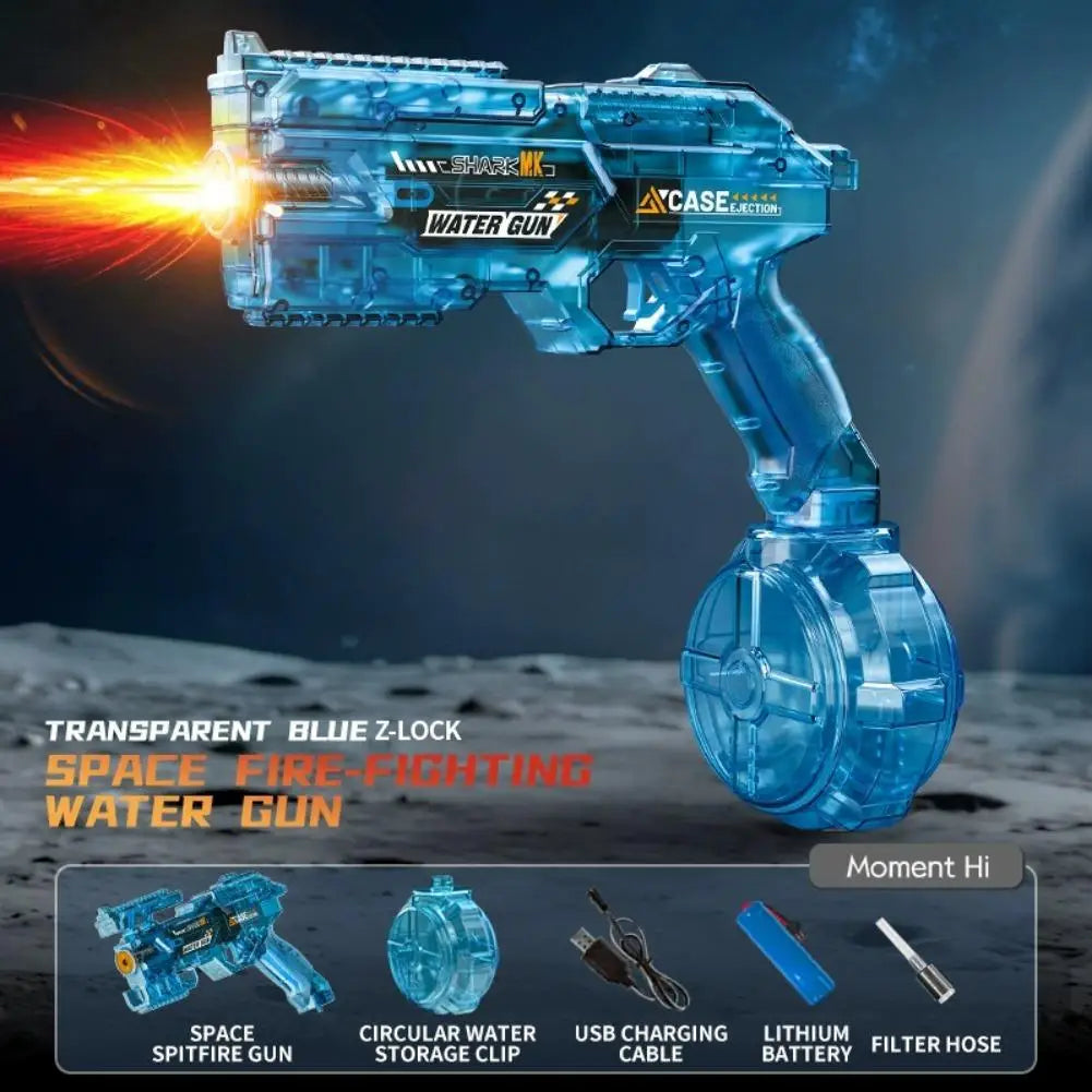 Electric Water Gun for Adults – Auto Fire Squirt Blaster Electric Water Blaster Zpaxo Blue B
