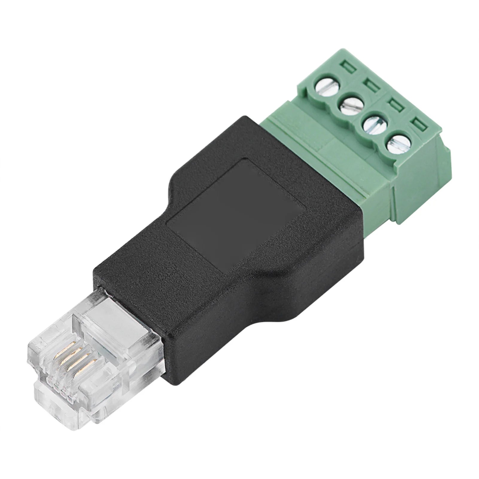 Ethernet Connector RJ11 6P4C Male 4 Pin Screw Terminal