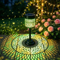 This Large LED Mandala Solar Outdoor Light Comes Portable Stand Emits