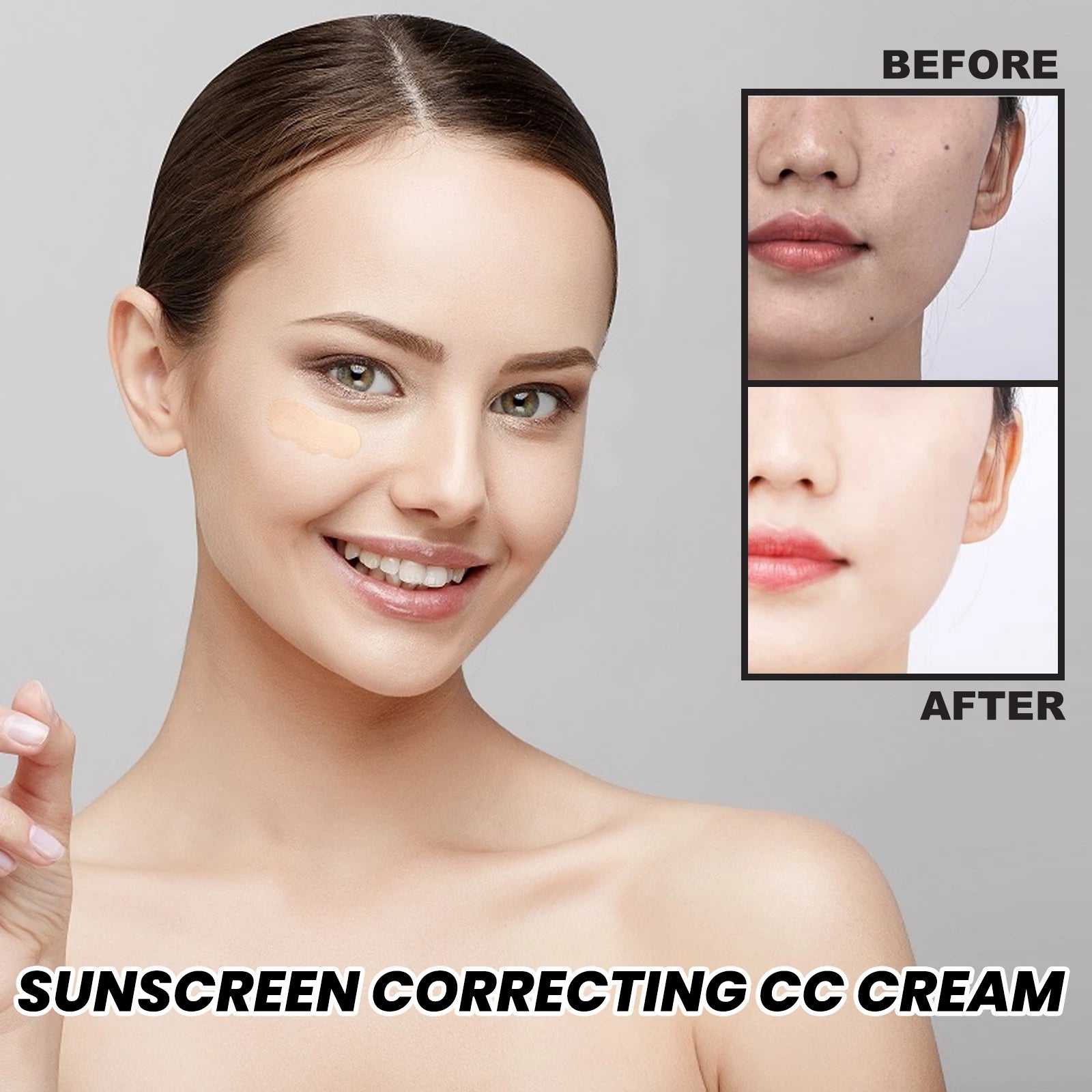 CC Cream Foundation Waterproof Brighten Moisturizing Foundation Concealer Oil-Control Sunscreen Spf 50 Zpaxo