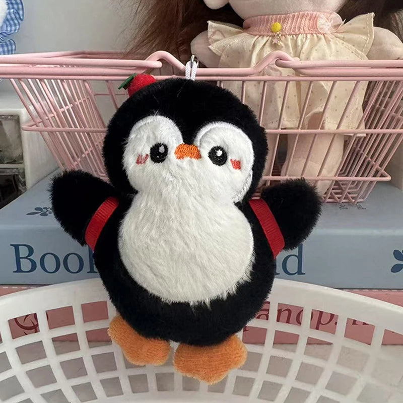 ▶1pcs 10cm Cartoon Penguin Plush Toy Keychain Backpack Pendant Bag Decor Kid Gift Zpaxo A2
