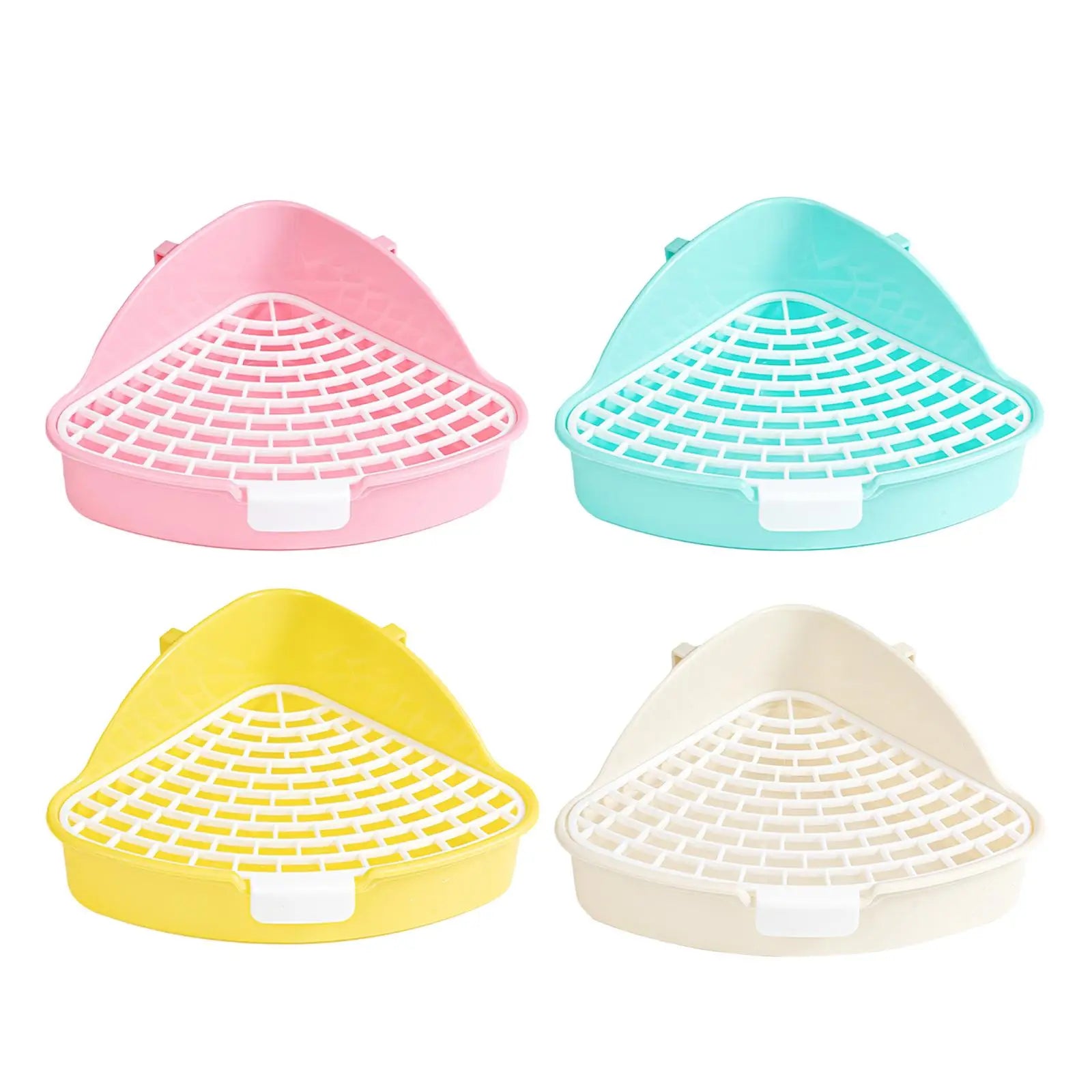 Rabbit Litter Pan Pets Toilet Small Animal Potty Trainer Easy to Clean for Small Animals Bunny Hamster Chinchillas Ferrets Zpaxo