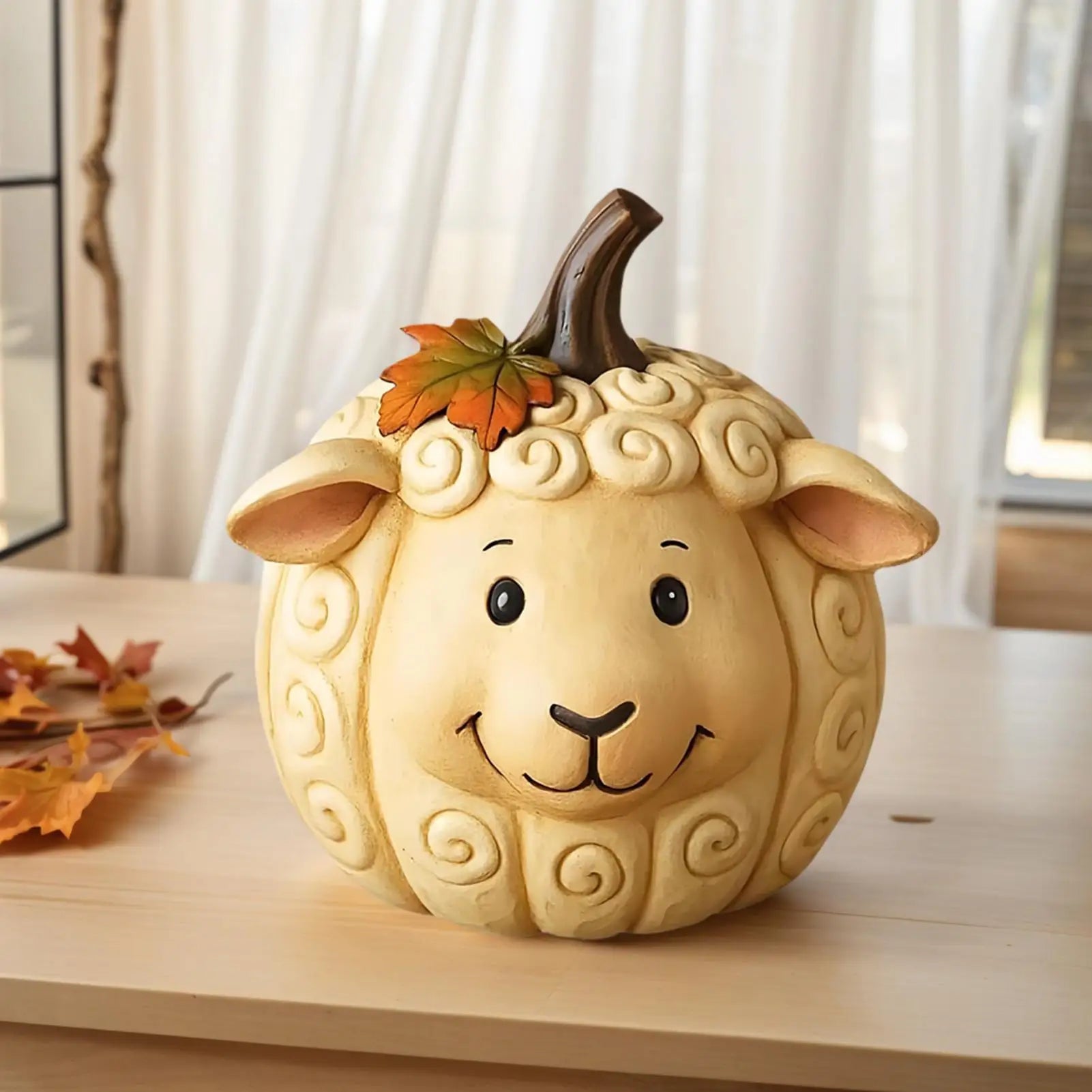 Pumpkins Decorating Fall Pumpkin Decor Animal Cute Figurines Resin