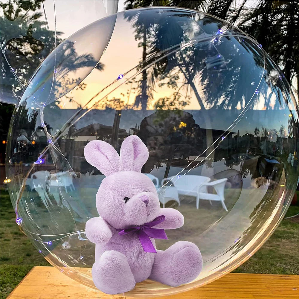 Wide Neck Bobo Balloon Mouth Transparent Bubble Flower Bouquet Snack