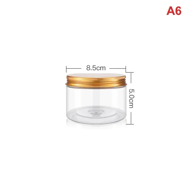 CMAluminum Lid Sealed Jar PET Plastic Food Grade Storage Transparent Zpaxo A6