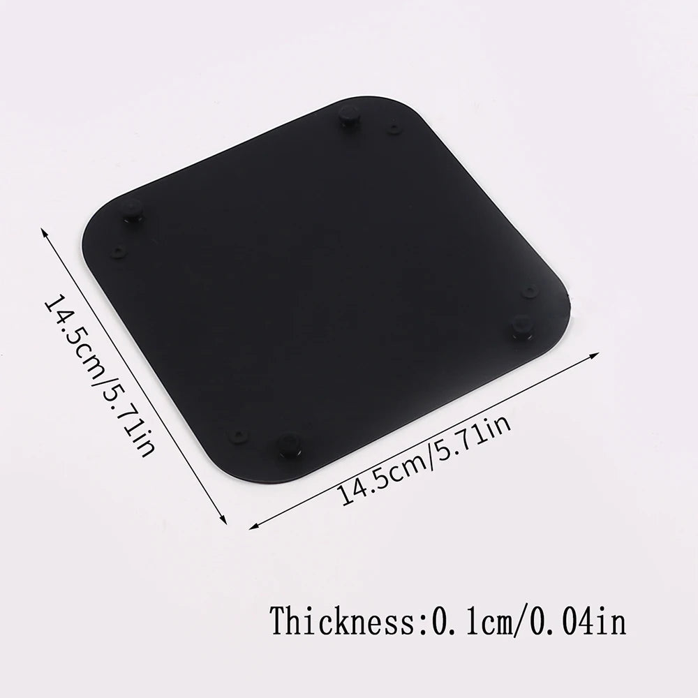 1PC Multi-purpose Silicone Coaster Anti-Scalding Mat Anti-slip Pot Snack Fruite Storage Tray Desktop Organizer Mat Home Decor Zpaxo Black as picture shown
