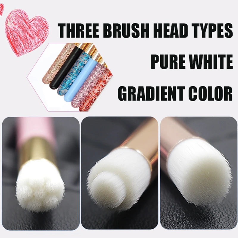 Professional Eyelash Extension Shampoo Cleaning Brush Pink Shining Eye Lash Lift Foam Cleaner Brushes Nose Face Clean Tools Zpaxo