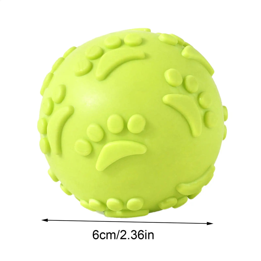 Indestructible Squeaky Dog Balls Latex Toy Ball Teething Chewing