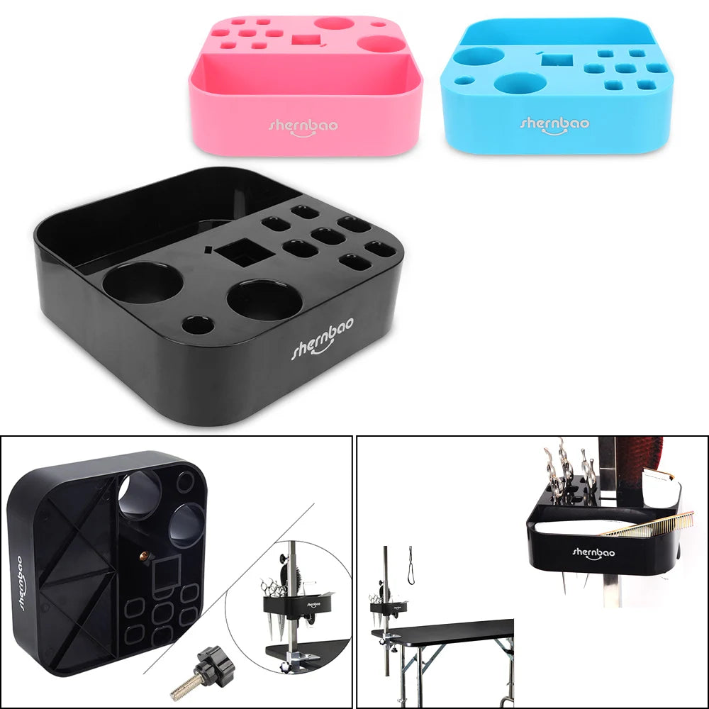 Plastic Storage Box Bracket Table Scissors Dog Comb Boxes Cat
