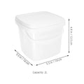 Plastic Bucket Handle Lid Reusable Water Container Portable Packaging