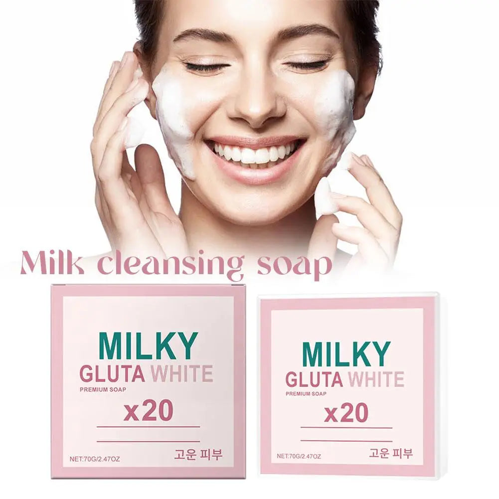 Gentle Milk Bath Soap – Brighten, Cleanse & Control Oil Facial Cleansing Soap Zpaxo