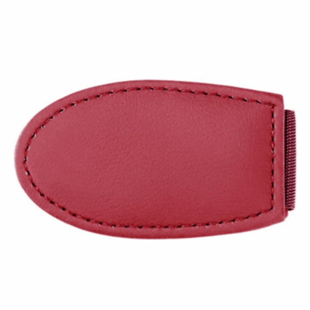 Magnetic Car Seat Belt Clip Adjustable PU Fixed Limit Stable Zpaxo Red