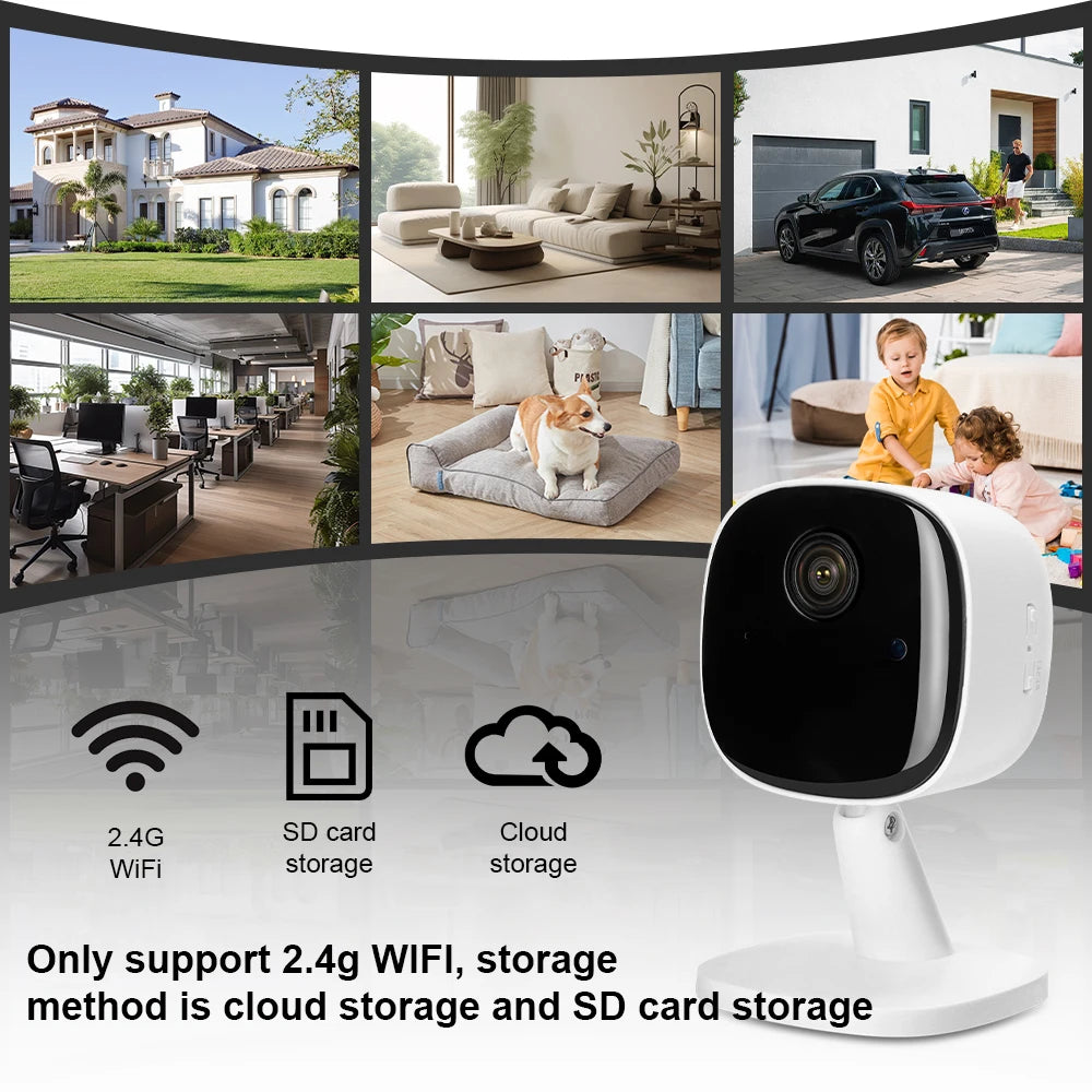HD Wireless WiFi Network Camera Indoor Home High-definition Camera Outdoor Sports Camera Security Monitoring Equipment Zpaxo