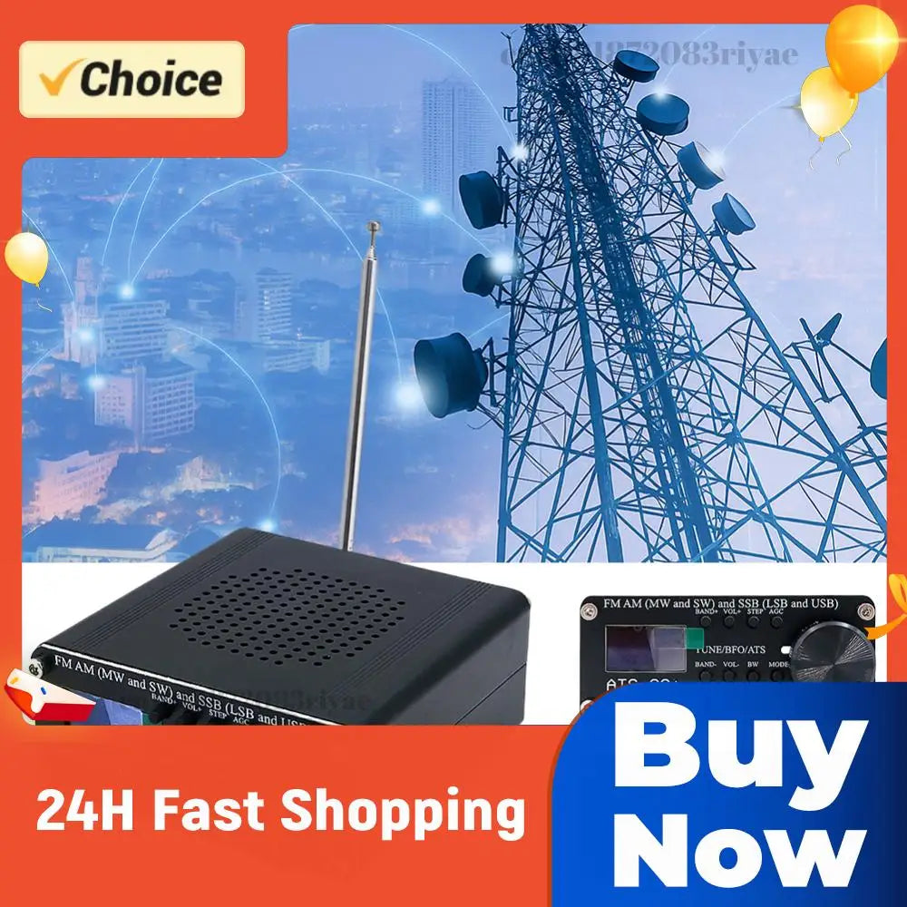 Professional ATS-20+ Receiver OLED Screen World Band Digital FM AM MW