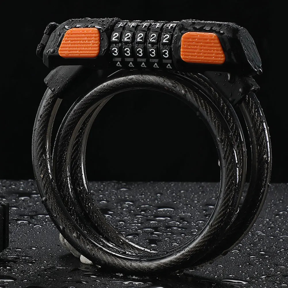 5 Digit Password Lock Anti-theft Portable Mountain Bike Safety