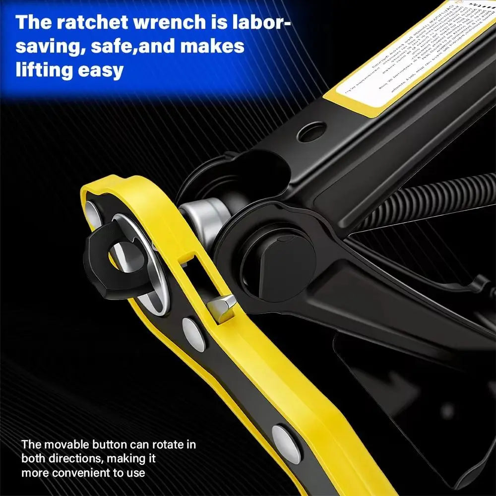 2 Ton Capacity Scissor Jack Extendable Wrench Crank Lift Car Wheel Zpaxo