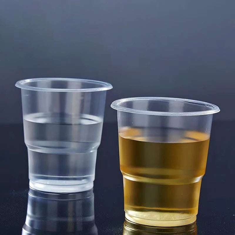 50PCS For Cold Drinks Disposable Clear Plastic Cup Outdoor Picnic Birthday Kitchen Party Tableware Party Plastic Cups Zpaxo