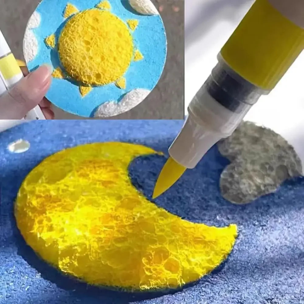 Magic Puffy Paint 3D Drawing Canvas Sponge Foam Texture Blank