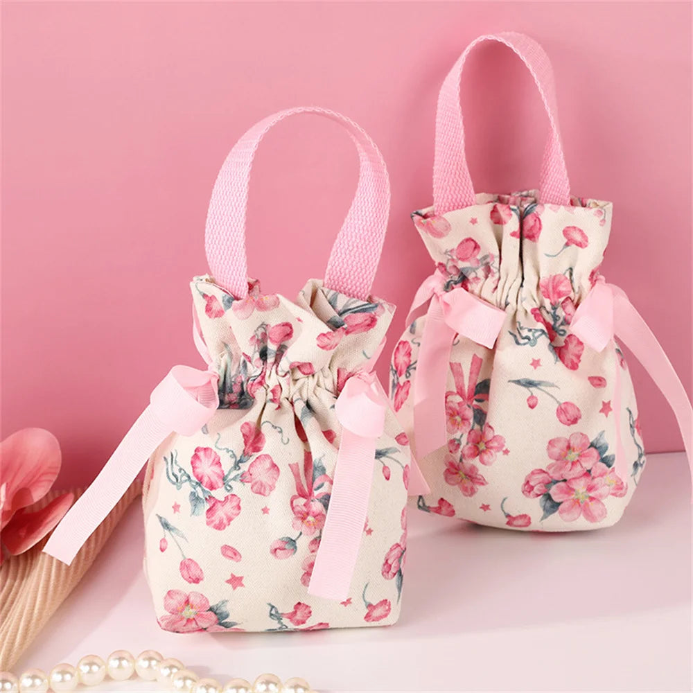 Canvas Drawstring Candy Gift Bags – Wedding & Party Favors