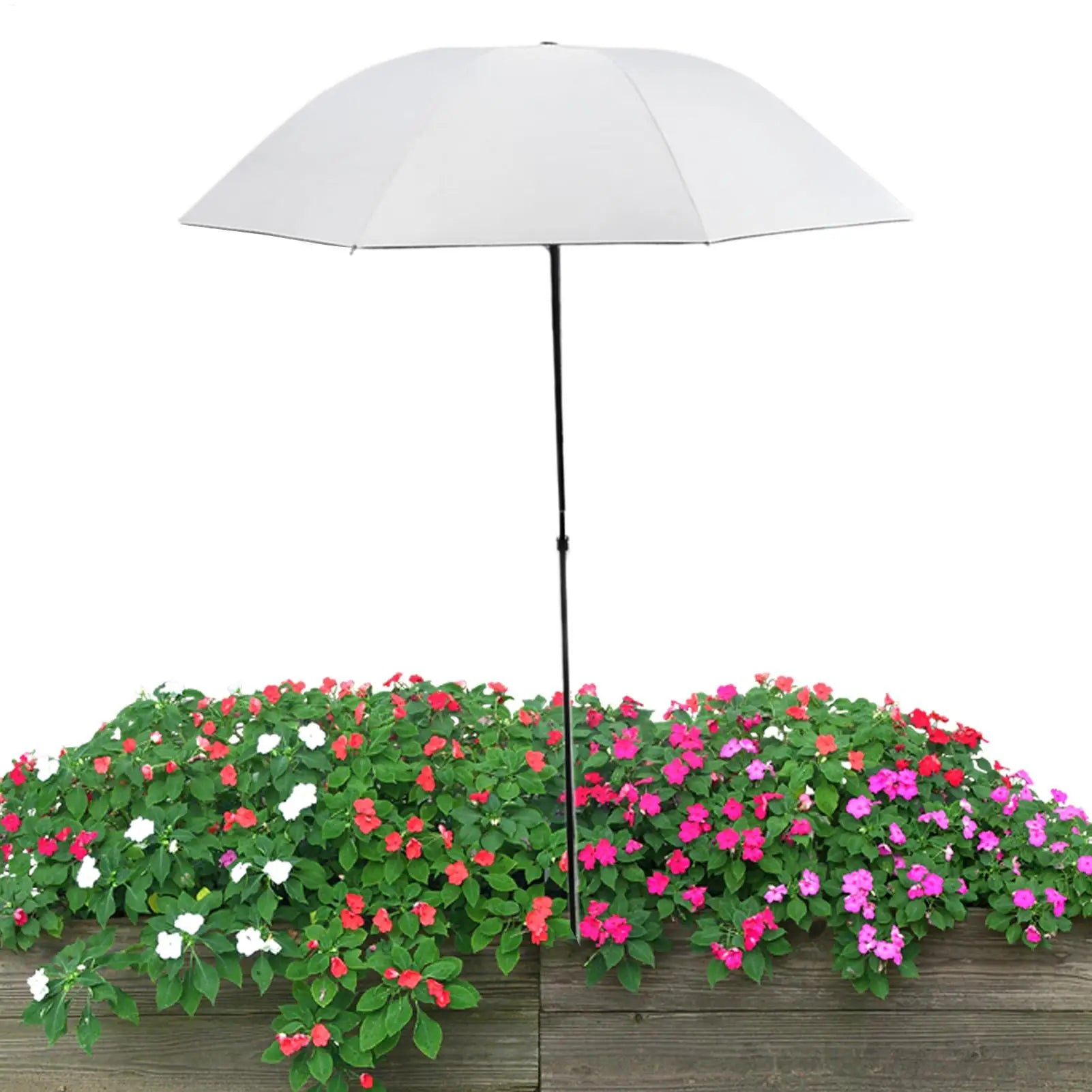 Plant Shade Umbrella with Metal Stake Weatherproof Sun Shade Cloth Outdoor Plant Flowers Potted Sun Protection Garden Supplies Zpaxo