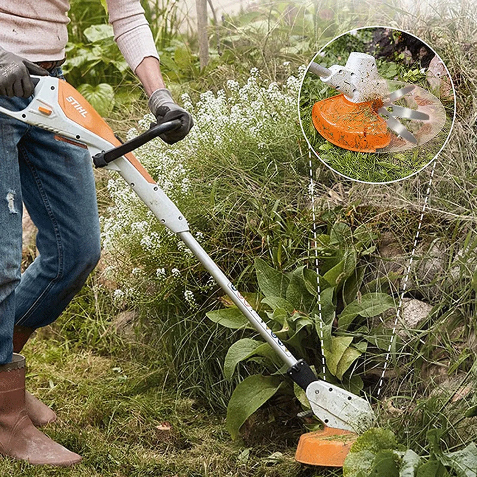 1- Stainless Steel Lawn Mower Blade Mowing Machine Blades Grass Zpaxo