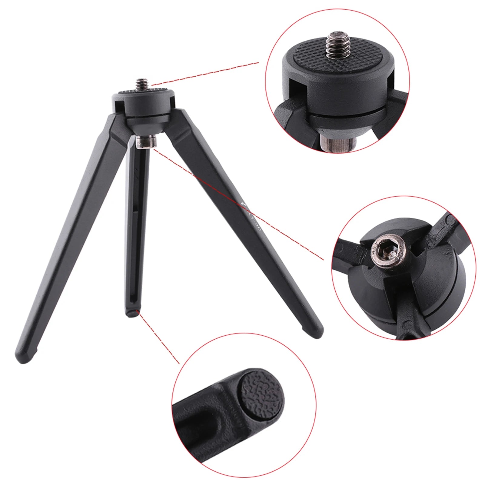 Lightweight Tripod Tabletop Aluminum Portable Phone Small Camera
