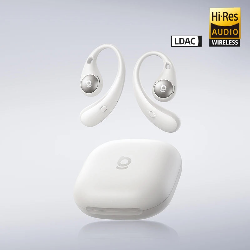 Baseus Eli Sport 2 Open-ear Wireless Earphones Bluetooth 6 0 OWS Zpaxo Starlight Off-White