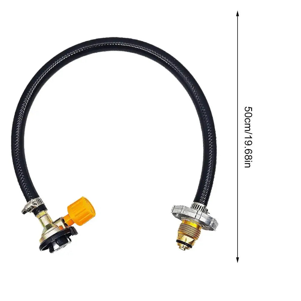 Propane Refill Adapter Valve Tank Hose Pressure Connector Extension Zpaxo Black