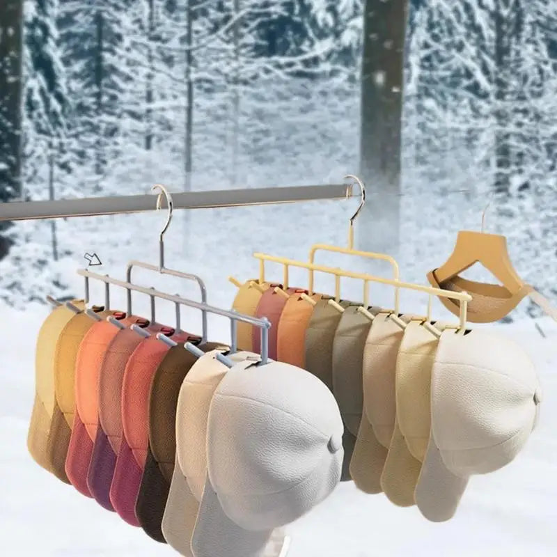 Hat Holder Instagram-style Cap Hanger Hooks Accommodates 8 Caps Dorm Zpaxo