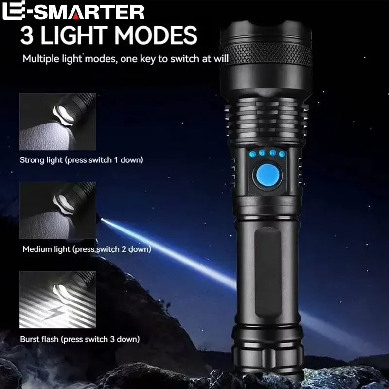 ESMARTER 1000 Lumen Rechargeable LED Flashlight | 3 Modes