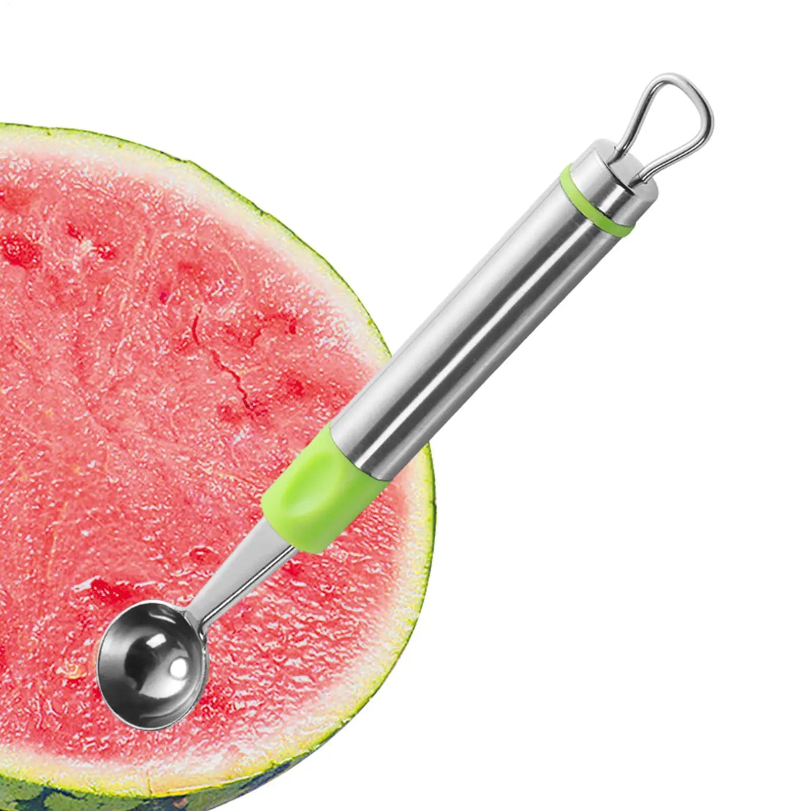 Stainless Steel Watermelon Baller Scoop – Fruit & Ice Cream Tool Fruit Baller Scoop Zpaxo