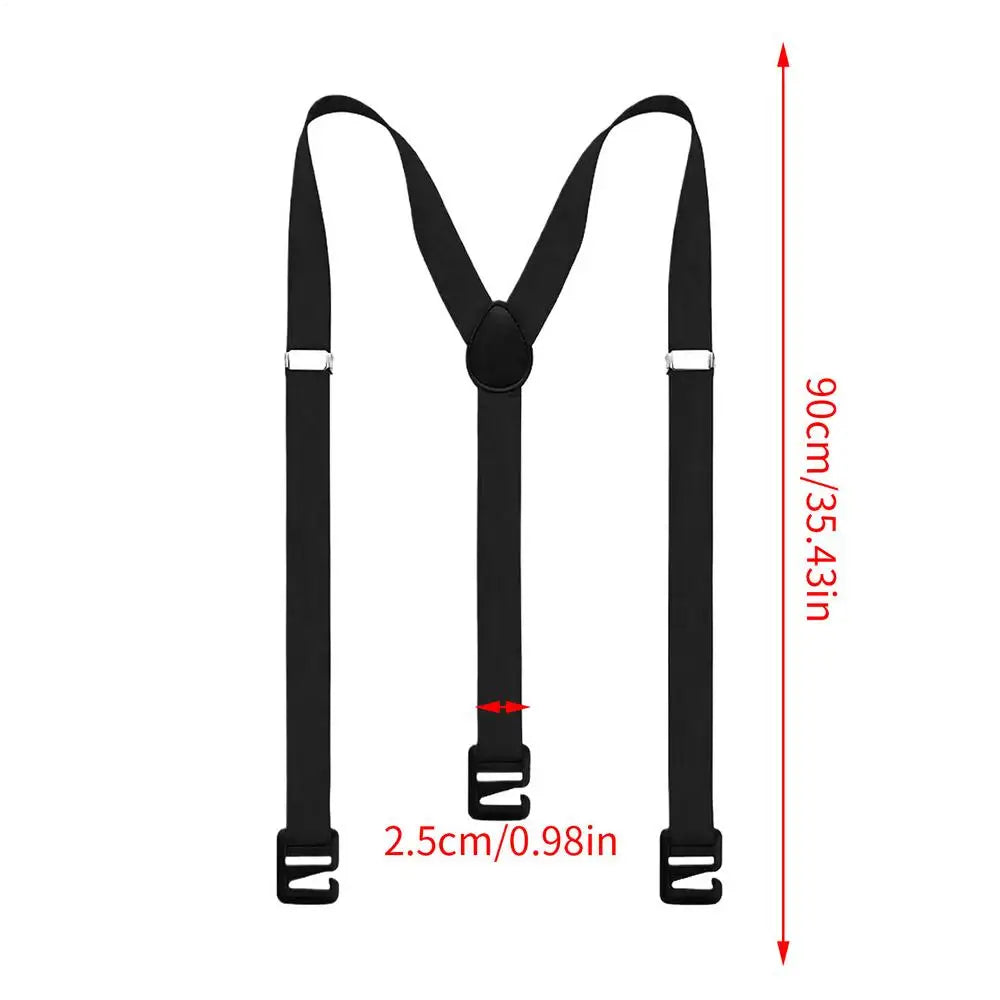 Invisible Men Suspenders Y-back Under Clothing Elastic Belt