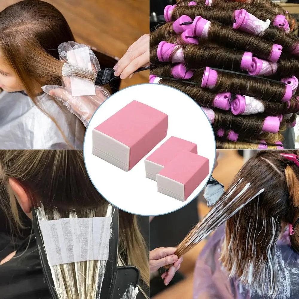 100 Adjustable Hair Perm Papers Easy Clean Professional Highlighting Zpaxo