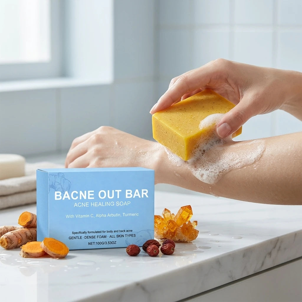 Turmeric Cleansing Soap – Body Acne, Odor & Deep Clean Bar Cleansing Bar Soap Zpaxo