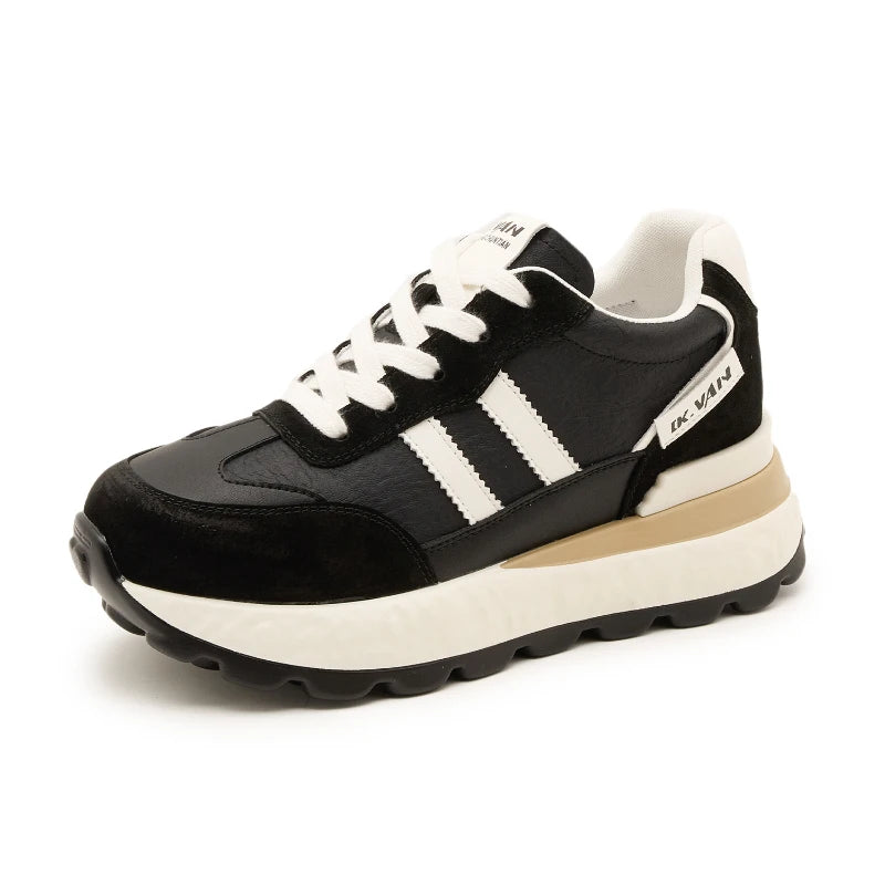 Women Autumn Fashion Hidden Heels Sports Dad Shoes Spring Platform Zpaxo 2583 Black 34 China Mainland