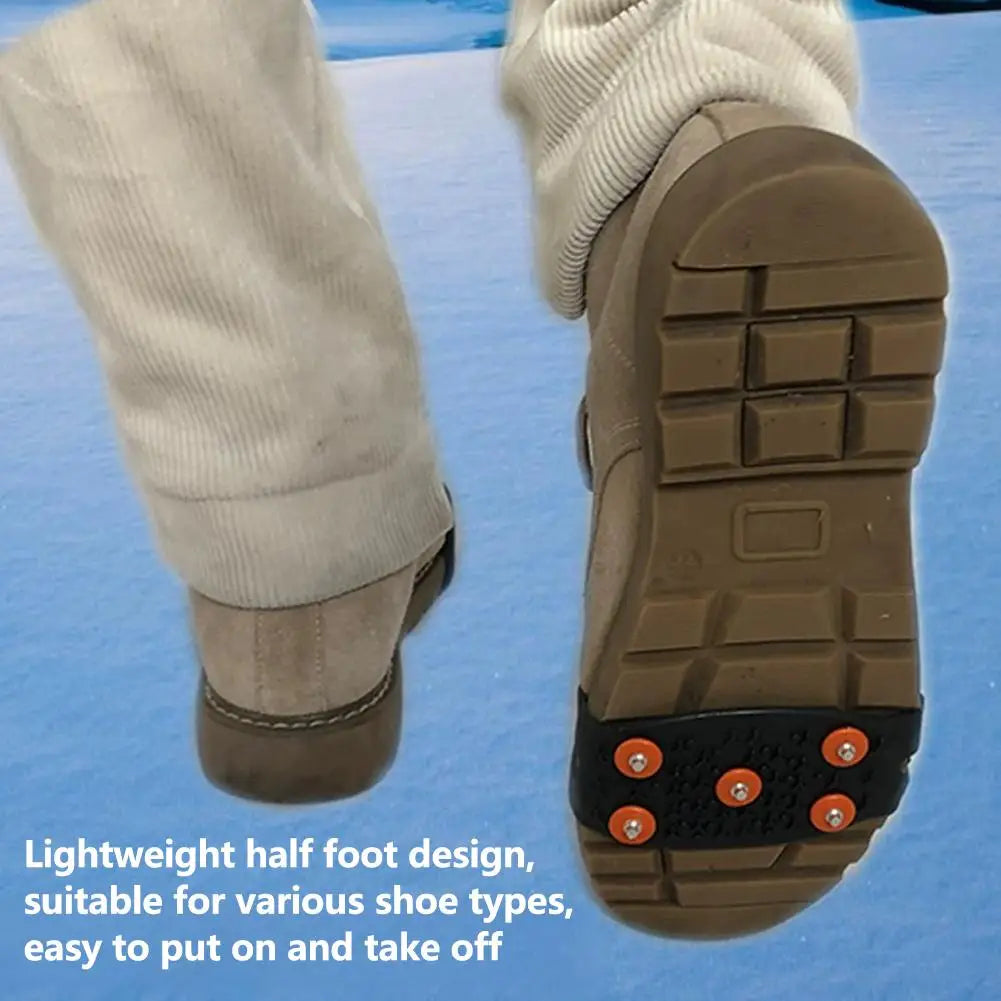 Anti-Slip Ice Cleats Shoe Covers for Hiking, Snow & Ice Ice Cleats Crampons Zpaxo