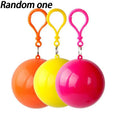 Portable Raincoat Ball Disposable Waterproof Poncho Adults Thickened Zpaxo one size A