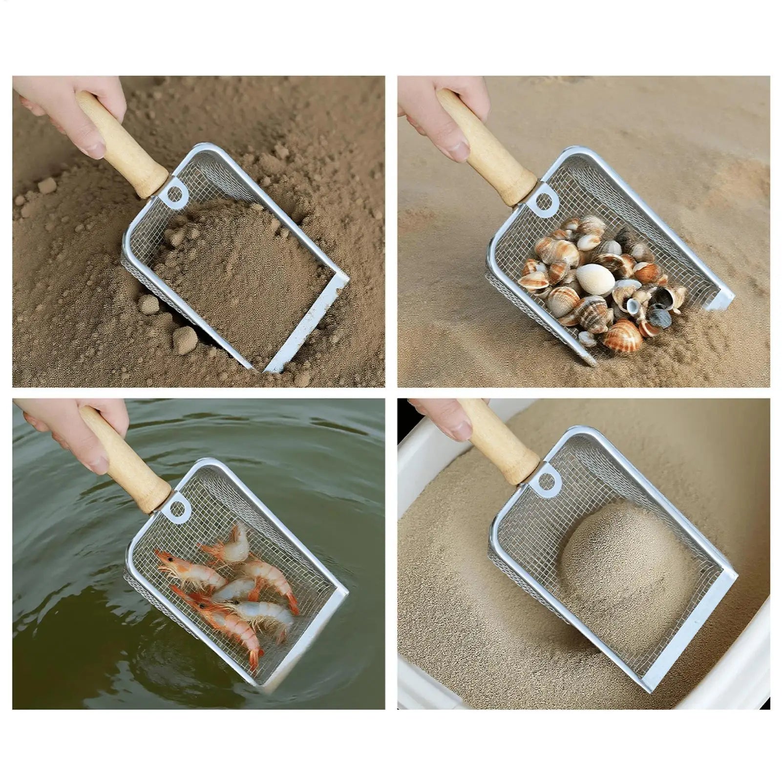 Soil Sifter Stainless Steel Garden Sieve Compost Rust Proof Hand