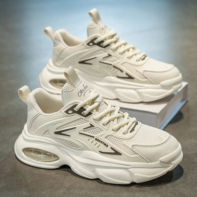 Men's Shoes Casual Sneakers Luxury Trainers Breathable Race Running