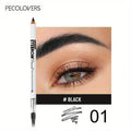 3 Colors Waterproof Wooden Double Head Eyebrow Pencil Easy to Color Natural Eye Makeup Pen Easy Color Makeup Cosmetics Zpaxo 01