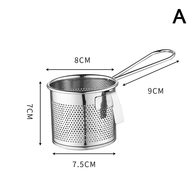Multi-functional Stainless Steel Deep Frying Basket Kitchen Hangable Zpaxo A