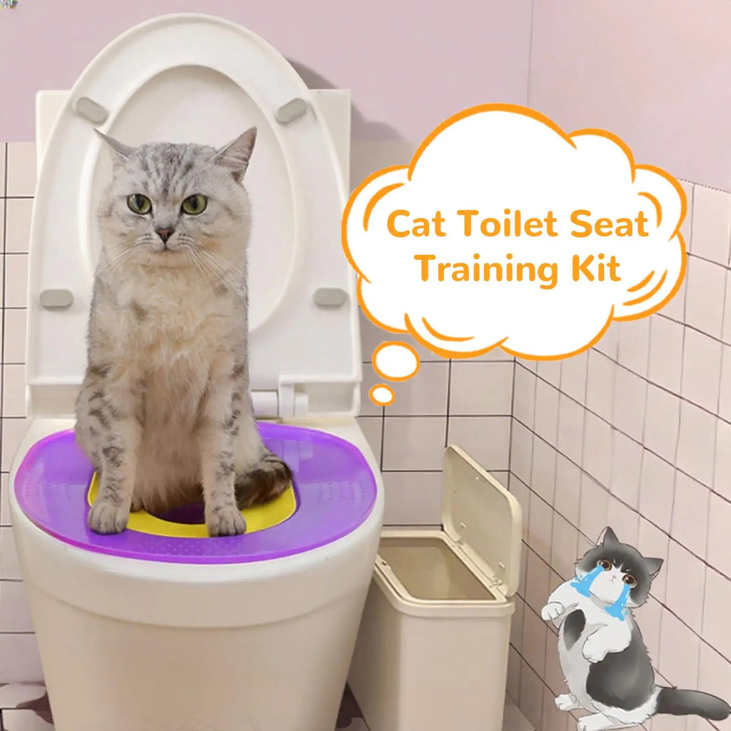Cat Toilet Trainer Training Reusable Urinal Potty Safe Removable Home