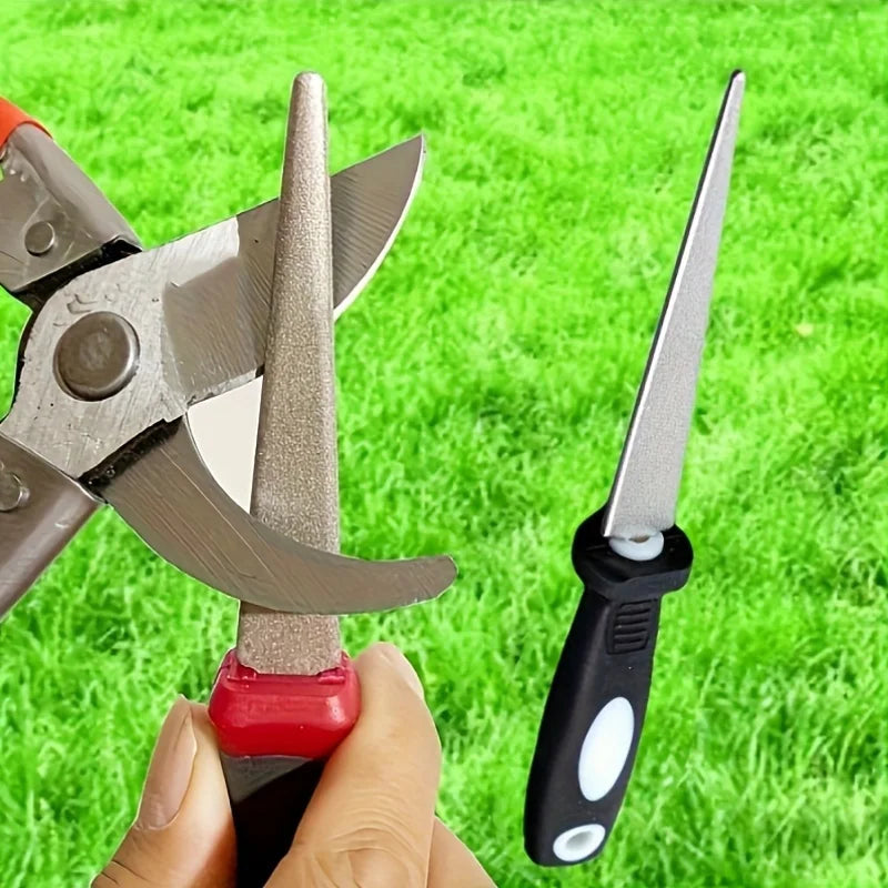 Double-Sided Diamond Knife Sharpening Stone – Flat & Curved Knife Sharpening Stone Zpaxo